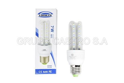 Foto de BOMBILLO 3U LED 7W AC86-265V 50-60HZ LUMILED LM-B7W