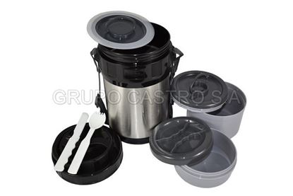 Foto de Termo p/comida Acero Inox 2 ltrs MEGA SSF200BSGB (6)