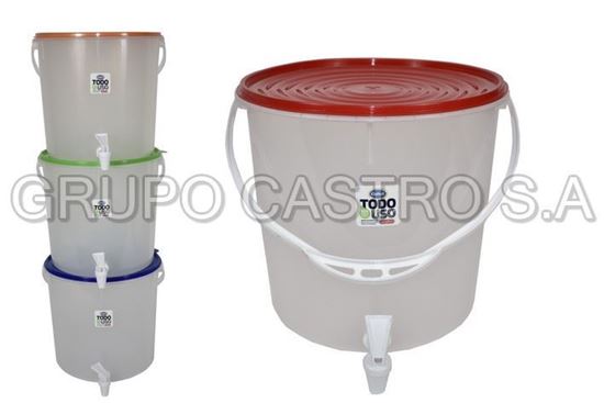 Foto de CUBETA 11.5 LTRS C/T CHORRO 09007 TACOPLAST PLASTICO