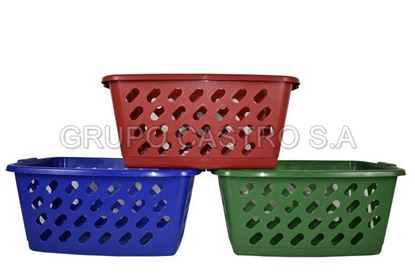 Foto de CANASTA RECTANGULAR P/ROPA SALVAPLASTIC 24ALX39ANX60L CMS 836004200
