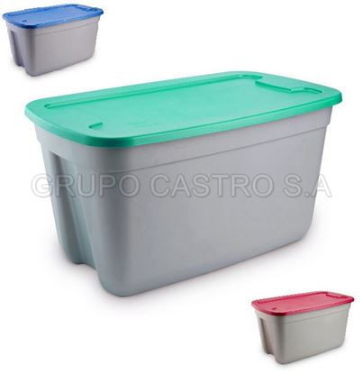 Foto de Caja megaforte # 110 c/tapa Rey CJX028500/CJX028000 39.9al X 46an X 63.7CMS 83.7 LTS(12)