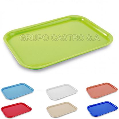 Foto de Azafate Bandeja  Snack Rey Plástica 50x37cms  BJX007000
