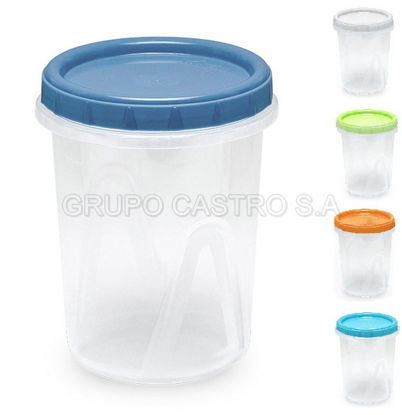 Foto de Envase Plastico 1 ltrs c/t rosca Reyplast 15.2alt,11.8 diam cms TPX031000 (300)