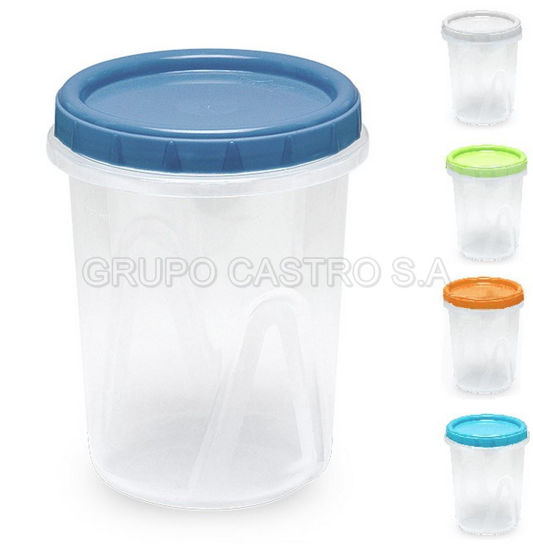 Foto de Envase Plastico 1 ltrs c/t rosca Reyplast 15.2alt,11.8 diam cms TPX031000 (300)