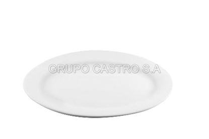 Foto de Plato porcelana ovalado blanco 11" (28.8cms) ON18 R447-359