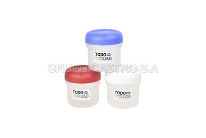 Foto de HERMETICO MEDIANO ROSCA (700ML) BLANCO 11X11X11 CM 30772 TACOPLAST PLASTICO