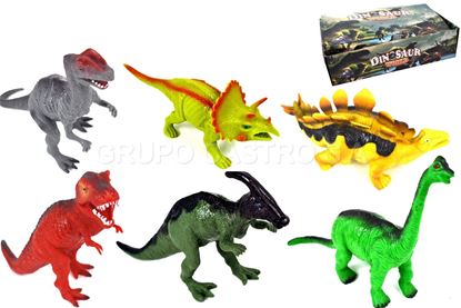 Foto de DINOSAURIOS CON SONIDO 1045 CAJA 6 UNIDADES 20 CMS 