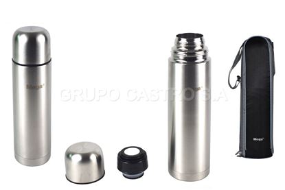 Foto de Thermo café acero Mega0.47 ltr Estuche Cuero MSL047NCC