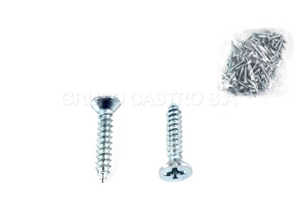 Foto de Tornillo (100)pcs Rosca Fina PLATEADO  6x 3/4 Ref. WDFLT-3/4