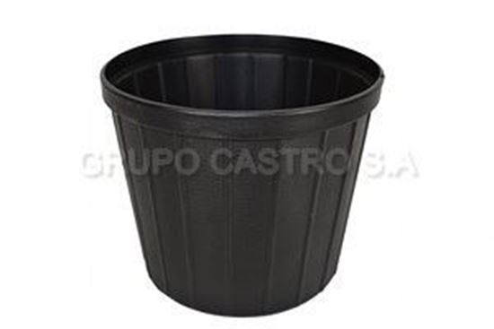 Foto de MACETA #7 NEGRA (400..N) SALVAPLASTIC 16alt x 18anCMS 7386017300