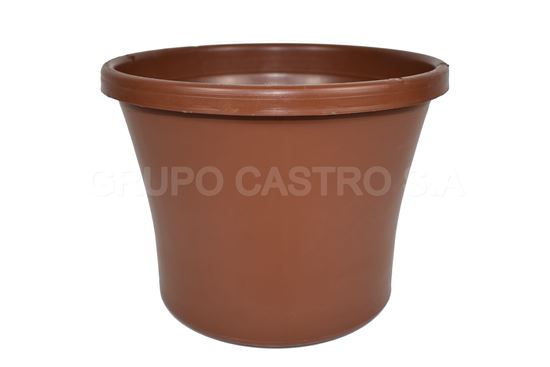 Foto de MACETA #10 TERRACOTA (1000..) SALVAPLASTIC 19alt x 25 anCMS 8300017400