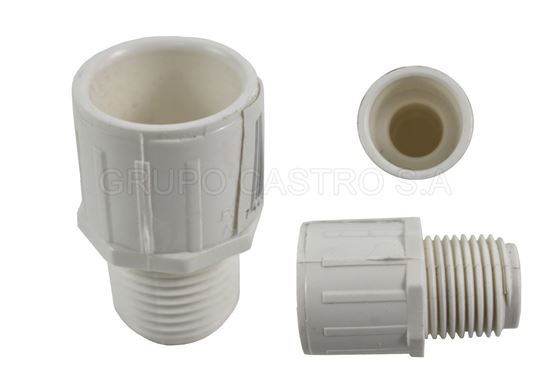 Foto de Adaptador PVC macho  PVC-MA-1/2"/AM012P