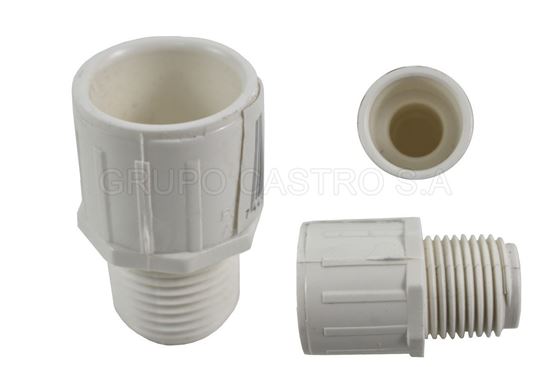 Foto de Adaptador PVC macho 1/2" GET42-09 (1200)