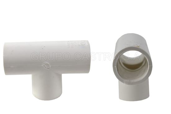 Foto de Tee PVC 1/2" c/rosca GET42-03 (500)