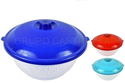 Foto de Ensaladera c/tapa tacoplast 03231 lluvia 29 cms