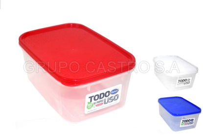 Foto de HERMETICO RECTANG BAJO (900ML) 30818 ARANDANO  TACOPLAST PLASTICO