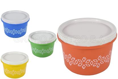 Foto de CREMERA #3 DECORADA GRANDE 13X9.5 CM 33040 TACOPLAST PLASTICO