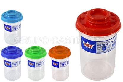 Foto de Condimentero hermetico Criollo Reyplst CDX001500 9.7alt,6.1diam  0.153 ltrs (600)