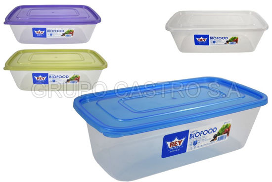 Foto de Recipiente con tapa TAPER BIOFOOD Rectangular 5.5ltrs  35.7L X 20 AN X 11.3 ALTPX069500