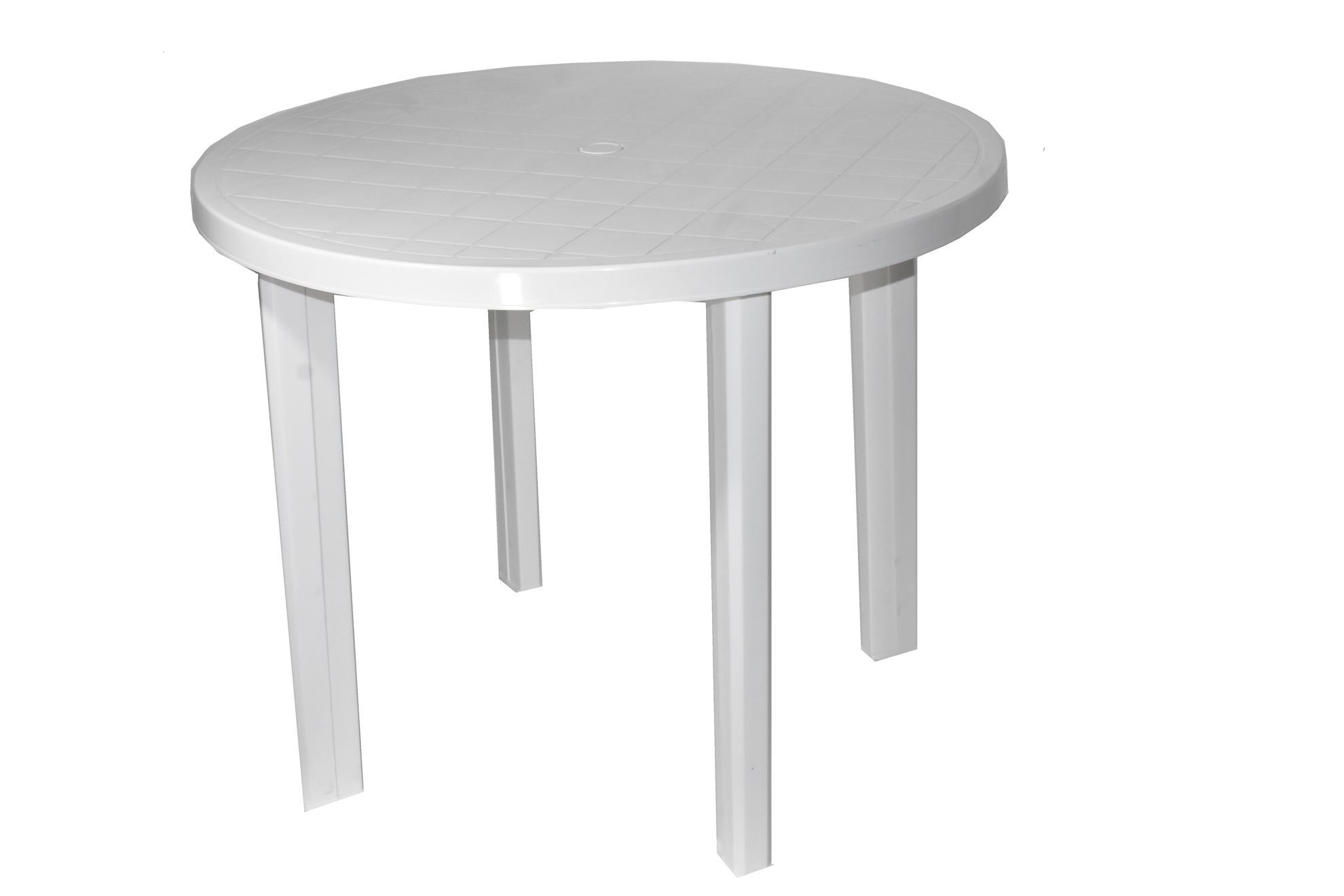 Mesa centro redonda de 75 cm blanco mate - Mubak