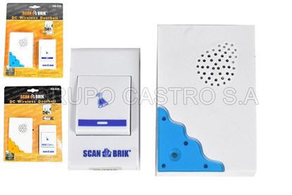 Foto de TIMBRE SCAN BRIK DC WIRELESS 20MTS DOORBELL SB-528