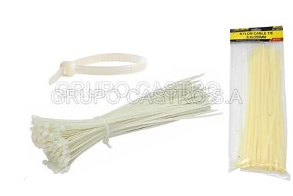 Foto de Set 100  zuncho blanco plast. 14" (6.0X350MM) scorpio vc150066