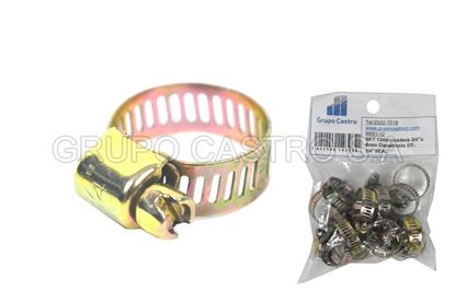 Foto de Abrazadera SET 12 3/4"x 8mm  DT-3/4" / bk-1649