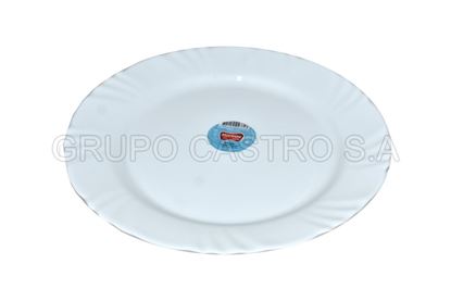 Foto de PLATO PLANO TEMPERADO BLANCO 57440200980301 MARINEX 10 " / 25,5 CMS