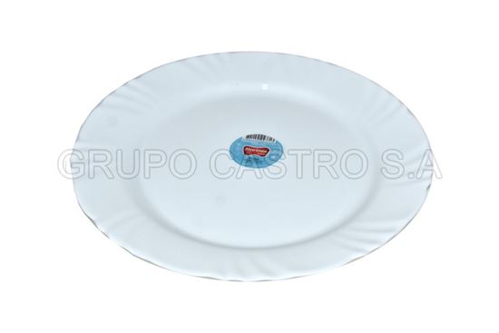 Foto de PLATO PLANO TEMPERADO BLANCO 57440200980301 MARINEX 10 " / 25,5 CMS