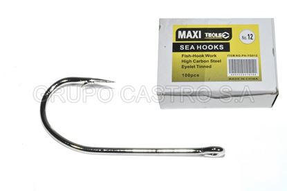 Foto de ANZUELO PARA PESCA #12 SET 100PCS MAXITOOL