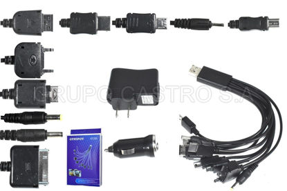 Foto de CARGADOR CELULAR CASA/CARRO GY-1500 MULTIUSO1X10