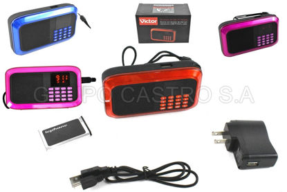 Foto de radio Bocina c/teclado de dial con Reproductor USB y Radio VTA622