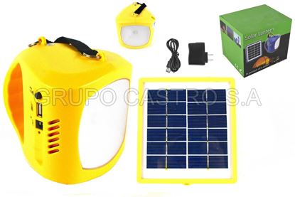 Foto de LAMPARA SOLAR FX02 1LED BIG BAT 3.7V RECARGABLE 15larx12an cms