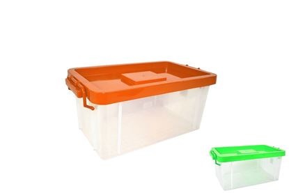 Foto de Caja multiusos #1 pequeña 08252  tacoplast plastico 12CM ALTO / 17CM ANCHO / 27CM LARGO 3.5LITRS