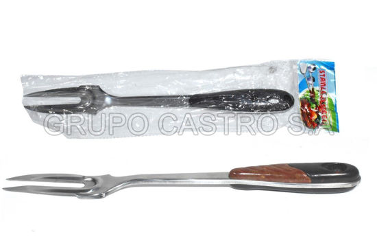 Foto de Tenedor acero 2 picos 32cms