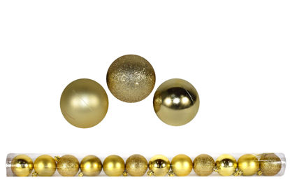 Foto de SET 12 ESFERAS NAVIDEÑAS 5 CMS DORADAS 2770-23971G