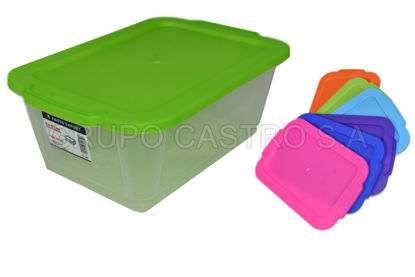 Foto de Caja transparente 4.2ltrs 209 spartaplast 19.5x30x11.5cms