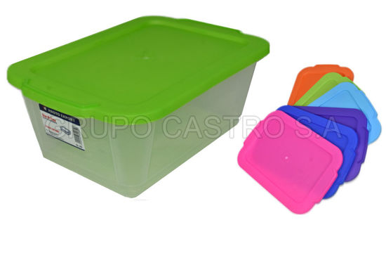 Foto de Caja transparente 4.2 ltrs 209 spartaplast 19.5x30x11.5cms
