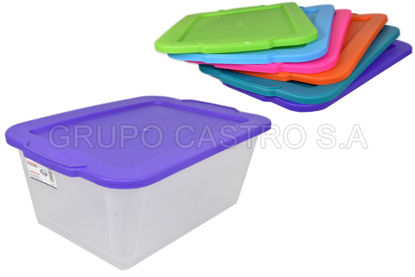 Foto de Caja transparente 9.6ltrs 210 spart 25x37.5x15cms