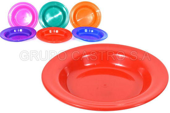 Foto de Plato hondo spartaplast plastico 0404 22.5x4 cms (288)