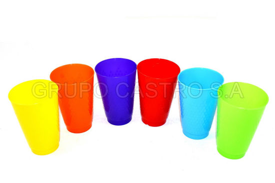 Foto de Vaso 9 ozs spartaplast plastico (600) 0430 6.5x10cms