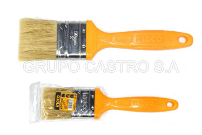 Foto de Brocha p/pintar 2" INGCO CHPTB68702 pelo amarillo 23cms 