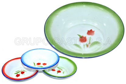 Foto de PLATO LOZA SOPERO DECORADO 18CMS 1118D/PH-TZG1002 (240)