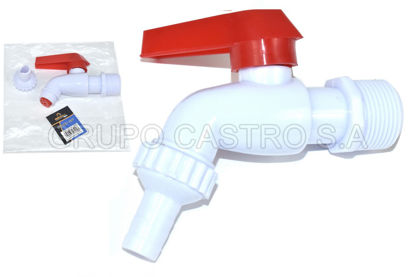 Foto de Llave PVC chorro c/rosca 3/4" BK-1605  C/ACOPLE brickell