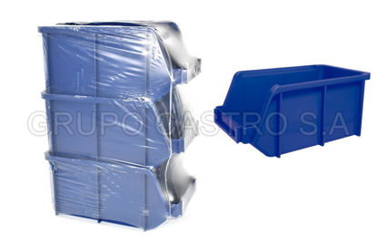 Foto de ORGANIZATODO APILABLE AZUL 14,5X8.5X7" SURTEK 125207