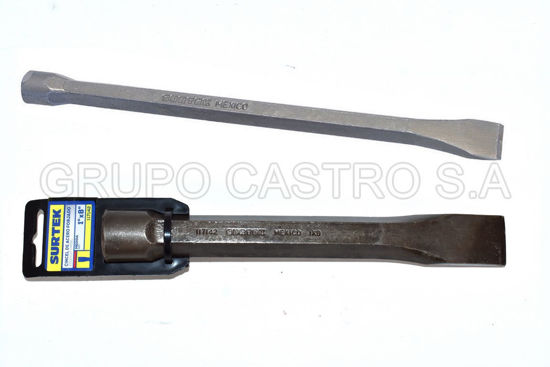 Foto de CINCEL PUNTA PLANA ACERO FORJADO 1" x 8" SURTEK 117142