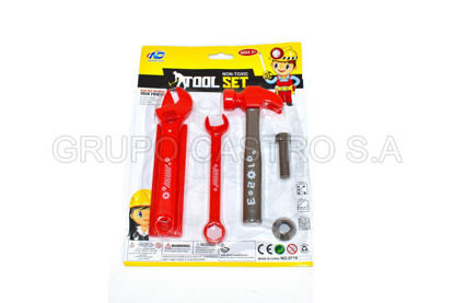 Foto de JUEGO HERRAMIENTA 46-B64887 TOOLS SET 28.5X21.5X3CMS JUGUETE 