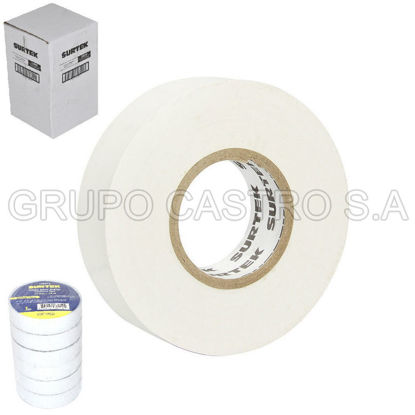 Foto de TAPE ELECTRICO BLANCO 18 MTR 138012 SURTEK (6)