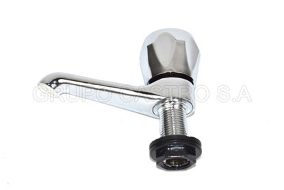 Foto de Llave lava mano p/lavatorio CF1018 puño azul 13cms
