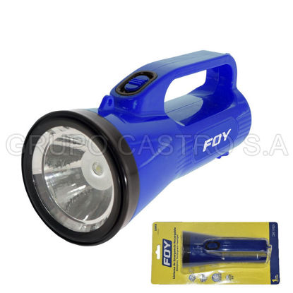 Foto de Foco Linterna 1LED recargable 80 LM LREF8   110V 7.7X17cms FOY